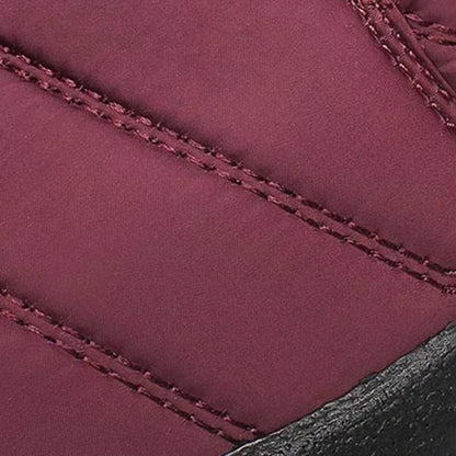 Marlowyx | Women's Fur Trim Waterproof Slip On Ankle Snow Boot