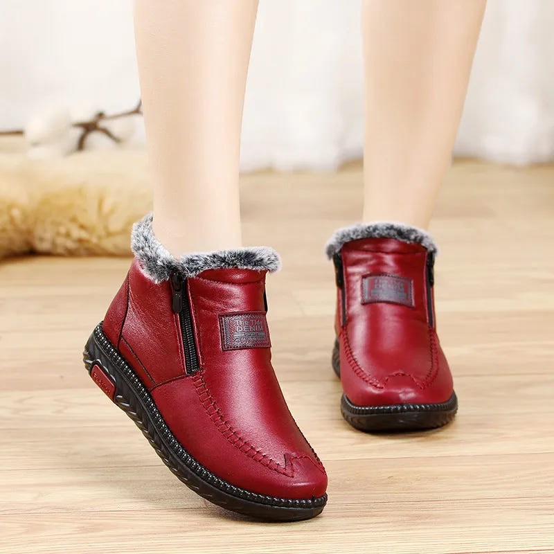 Sable | Women's Fur Trim Zip Warm Winter Ankle Boot
