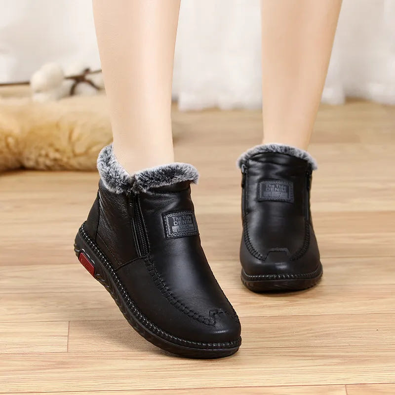 Sable | Women's Fur Trim Zip Warm Winter Ankle Boot