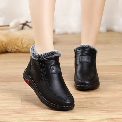 Sable | Women's Fur Trim Zip Warm Winter Ankle Boot