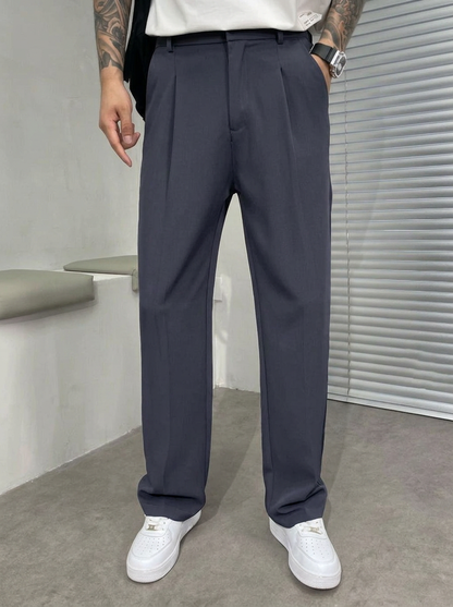 Wescott | Men's Pleated Wide-Leg Dress Pants Trousers