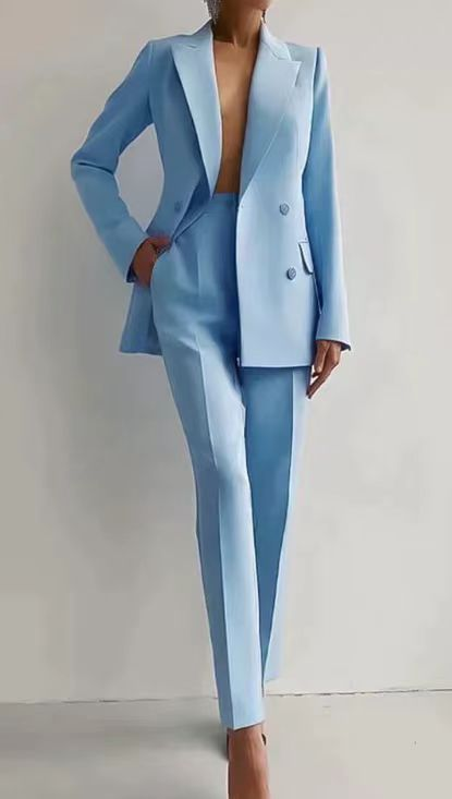 Eleonor | Women's Tailored Double-Breasted Two-Piece Suit