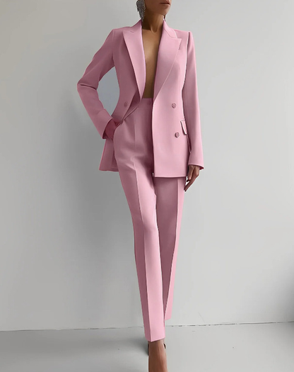 Eleonor | Women's Tailored Double-Breasted Two-Piece Suit