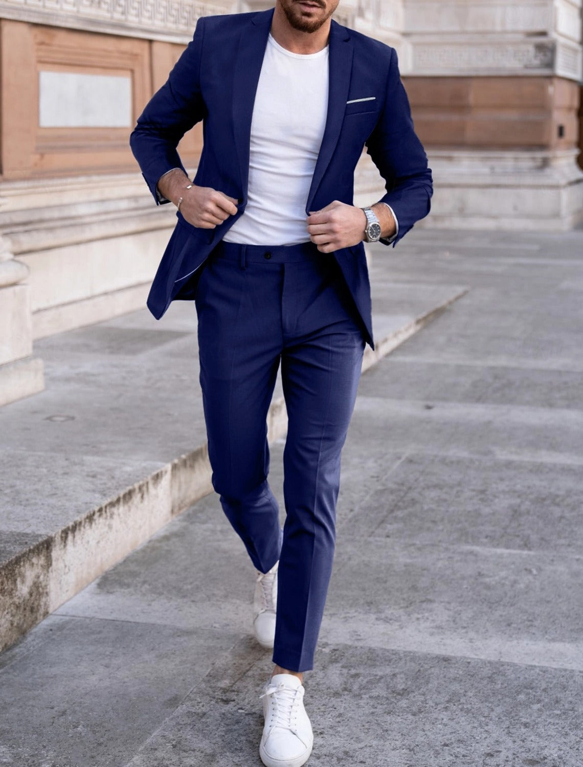 Marcus | Men's Summer Slim Fit Two Piece Suit Set