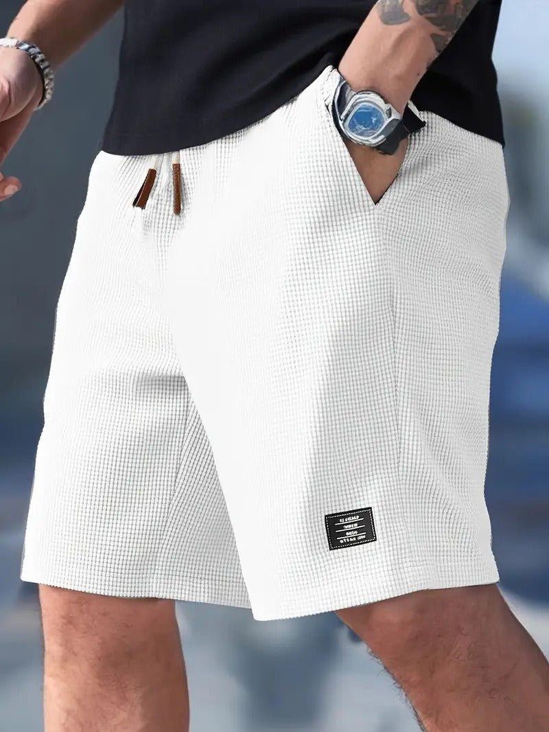 Mason | Men's Relaxed Fit Shorts Waffle Texture Drawstring