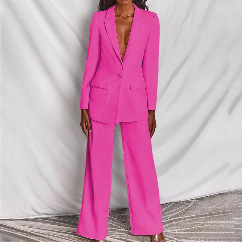 Marigold | Women's Tailored Notched Lapel Two-Piece Suit Set