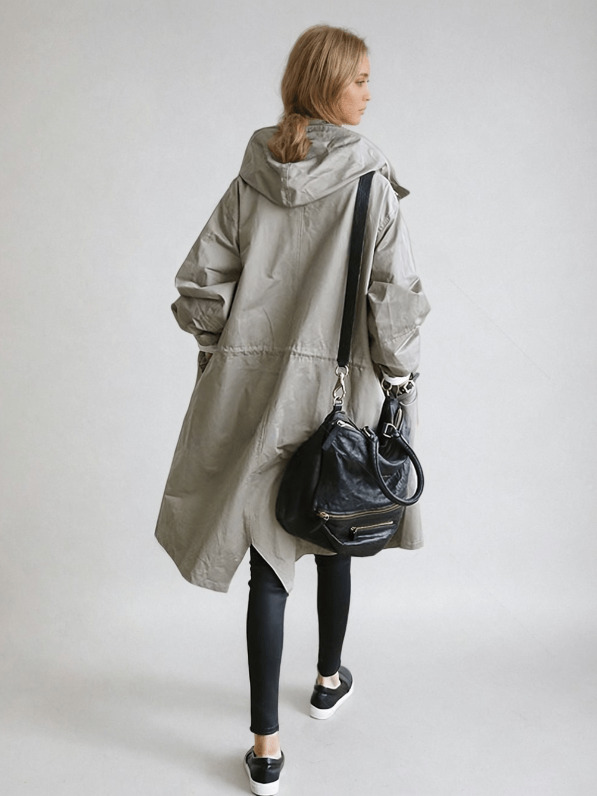 Elizabeth | Women's Water-Repellent Oversized Hooded Trench Coat