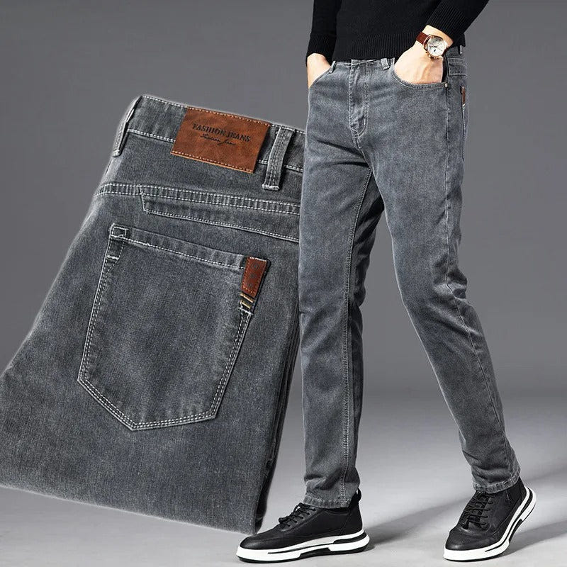 Korbin | Men's Tapered Stretch Denim Dress Pants Jeans