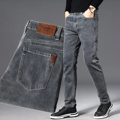 Korbin | Men's Tapered Stretch Denim Dress Pants Jeans