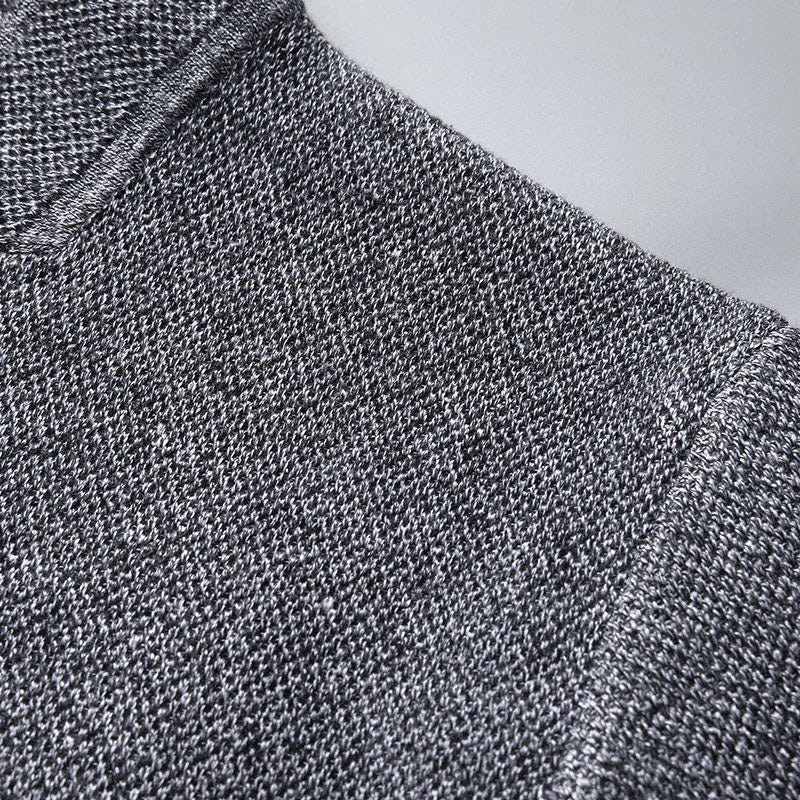 Alcott | Men's Woven Collarless Knit Cardigan