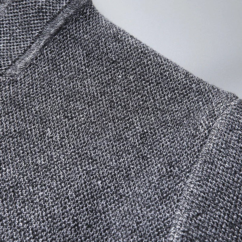 Alcott | Men's Woven Collarless Knit Cardigan