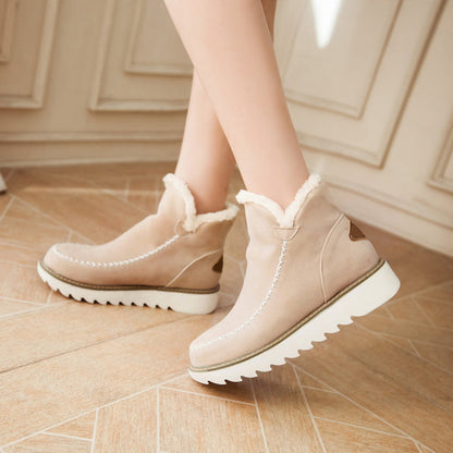 Wrenpine | Women's Faux Fur Warm Snow Platform Ankle Boot