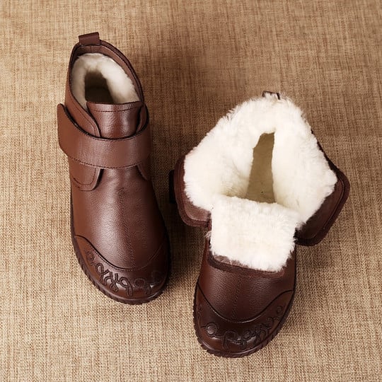 Delwyn | Women's Faux Fur Lined Leather Ankle Boot