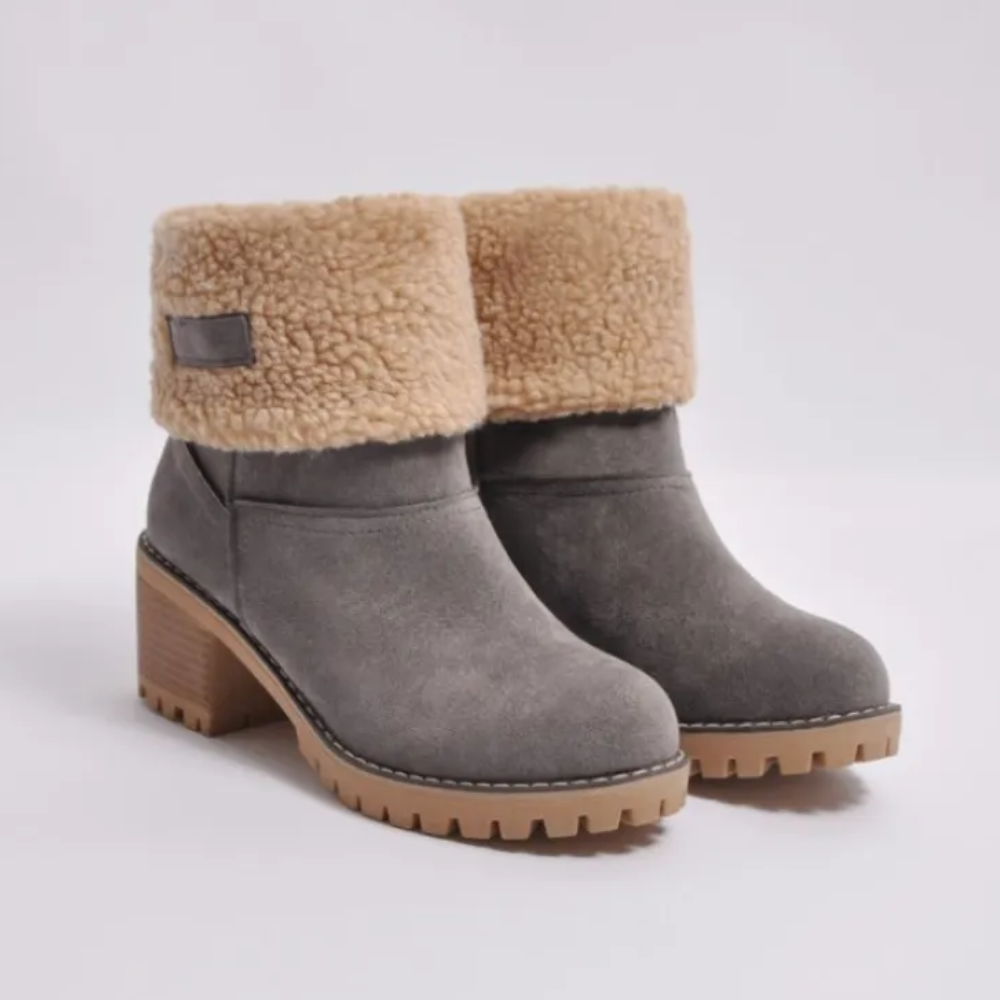 Winnifred | Women's Fleece Cuff Suede Ankle Boot