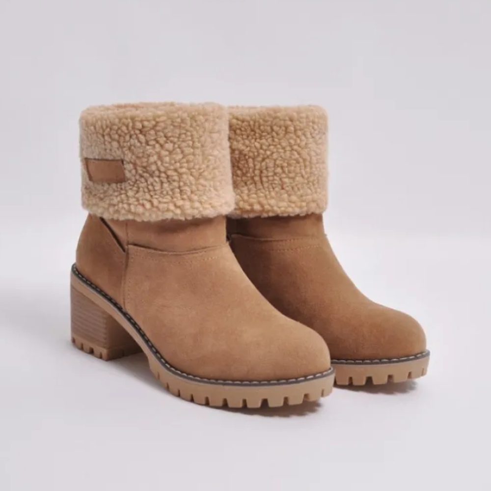 Winnifred | Women's Fleece Cuff Suede Ankle Boot