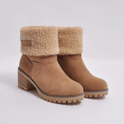 Winnifred | Women's Fleece Cuff Suede Ankle Boot