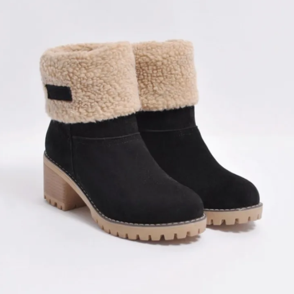 Winnifred | Women's Fleece Cuff Suede Ankle Boot