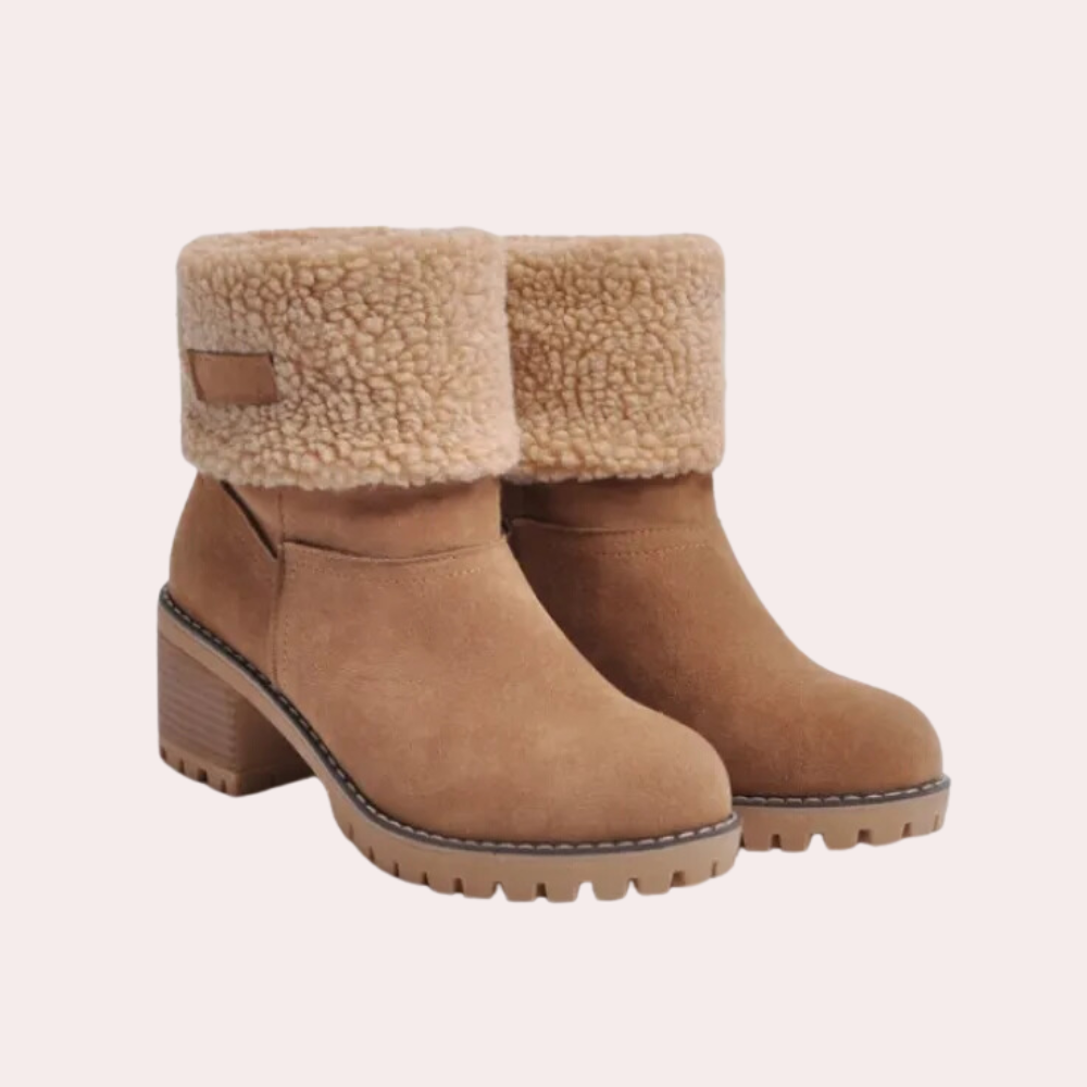 Winnifred | Women's Fleece Cuff Suede Ankle Boot