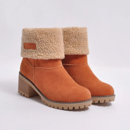 Winnifred | Women's Fleece Cuff Suede Ankle Boot