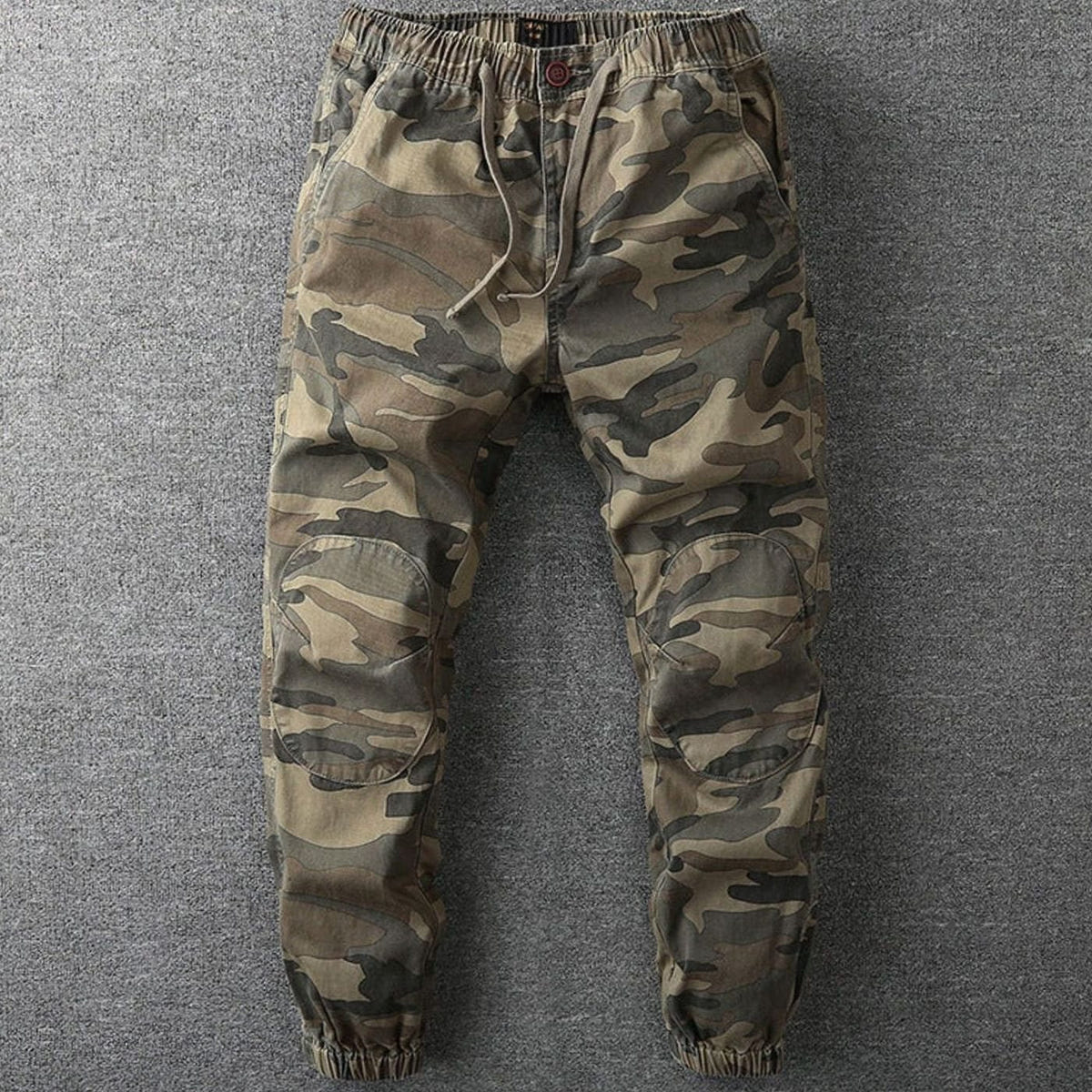 Barnaby | Men's Camo Elastic-Waist Drawstring Jogger Pants