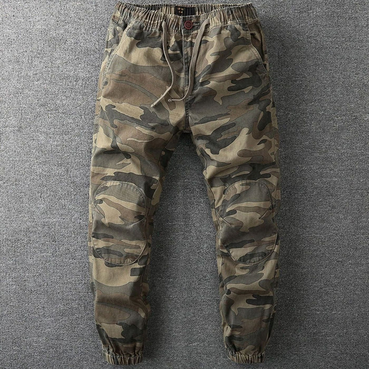 Barnaby | Men's Camo Elastic-Waist Drawstring Jogger Pants