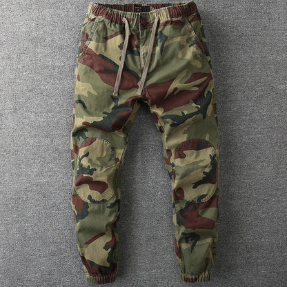 Barnaby | Men's Camo Elastic-Waist Drawstring Jogger Pants