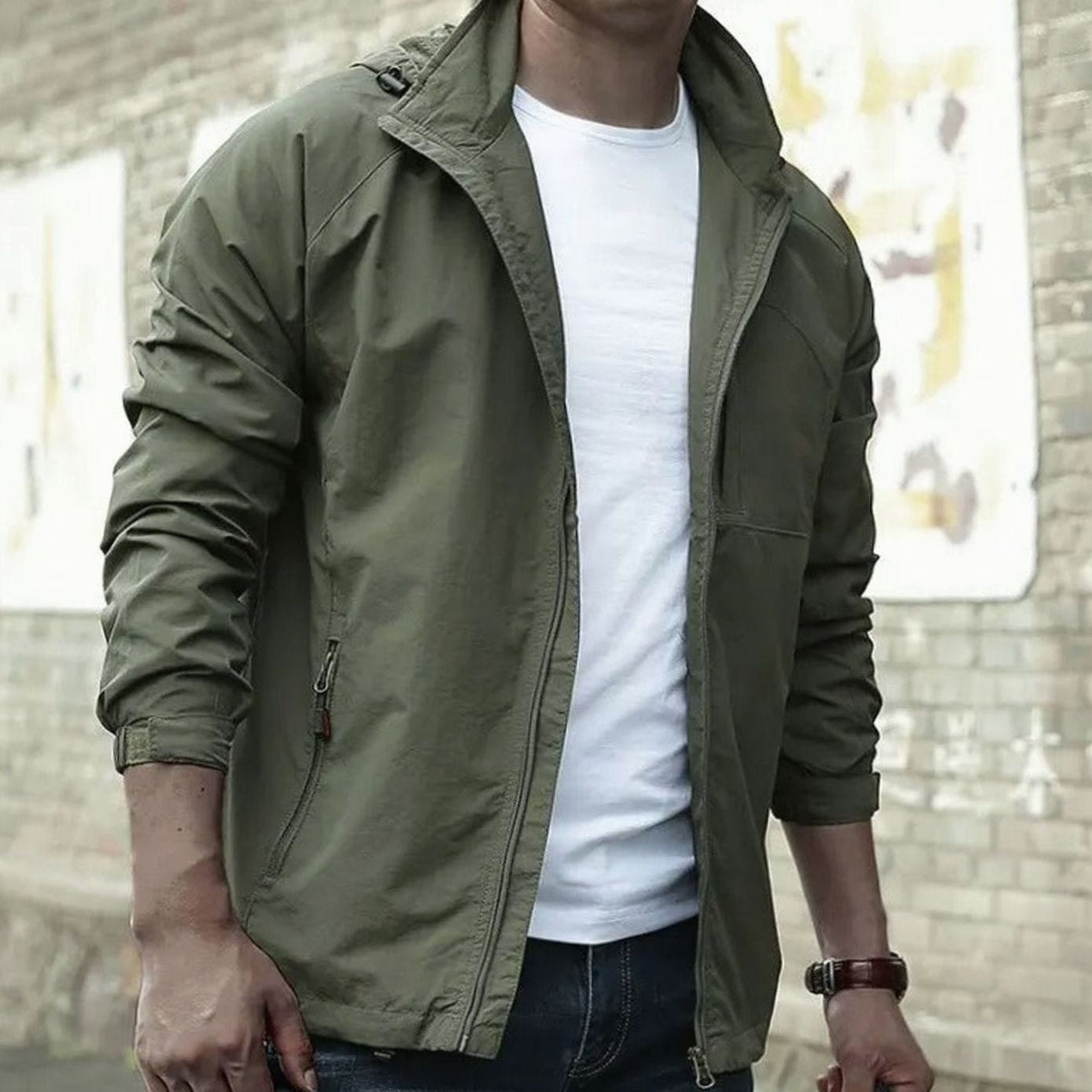 Rennick | Men's Casual Zip-Up Stand Collar Long Sleeve Jacket