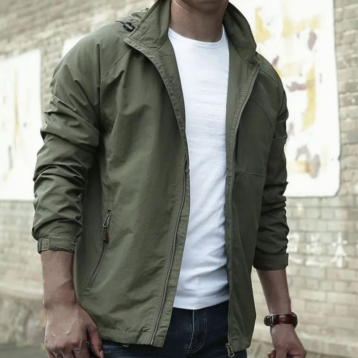 Rennick | Men's Casual Zip-Up Stand Collar Long Sleeve Jacket
