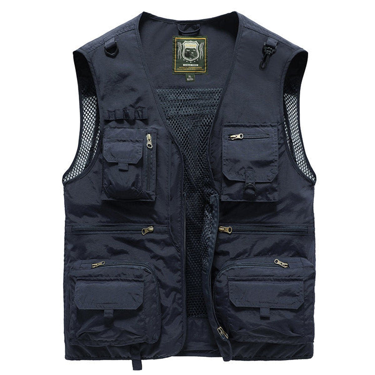Baxter | Men's Multi-Pocket Outdoor Fishing Mesh Zip-Up Gilet
