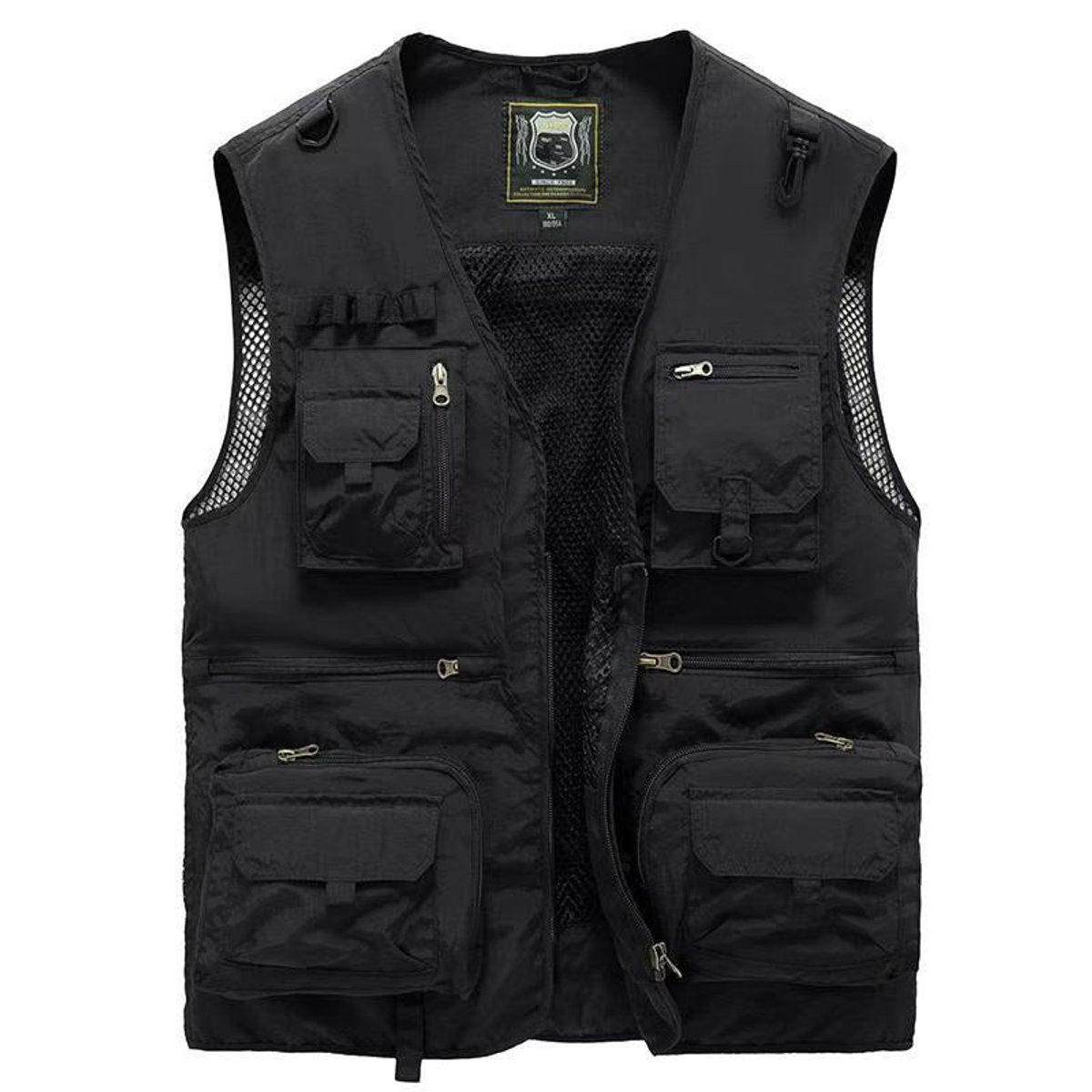 Baxter | Men's Multi-Pocket Outdoor Fishing Mesh Zip-Up Gilet