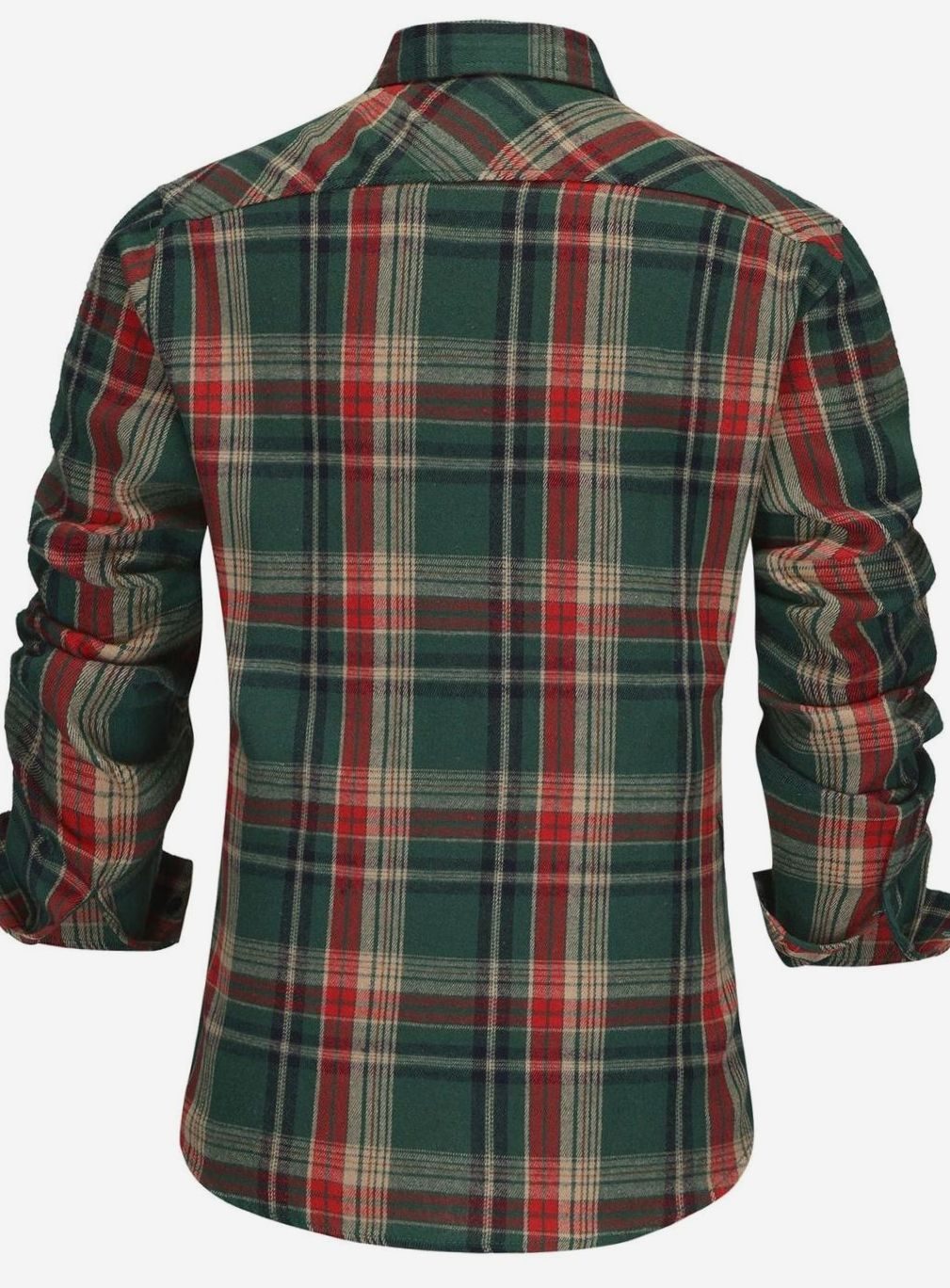Flint | Men's Plaid Flannel Long-Sleeve Button-Up Shirt
