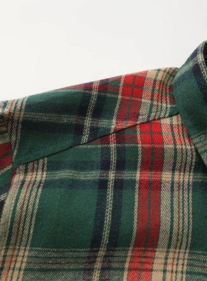 Flint | Men's Plaid Flannel Long-Sleeve Button-Up Shirt
