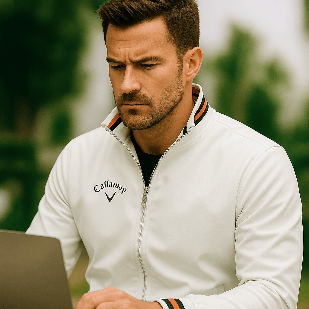 Matthew | Water Resistant Full Zip Stripe Trim Athletic Windbreaker Jacket