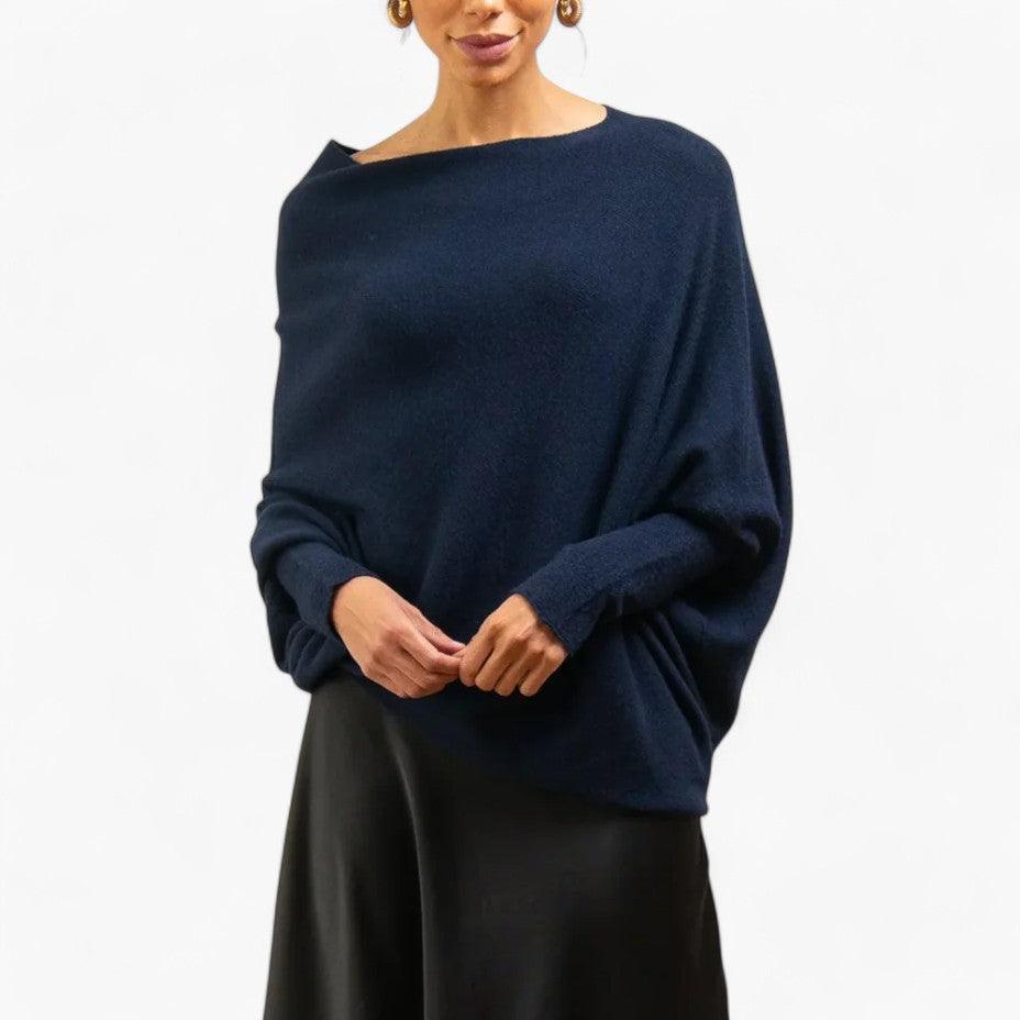 Elara | Women's Off Shoulder Slouchy Knit Sweater