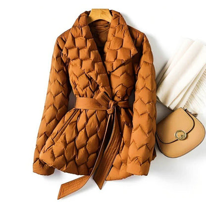 Farrah | Women's Quilted Belted Down Winter Jacket