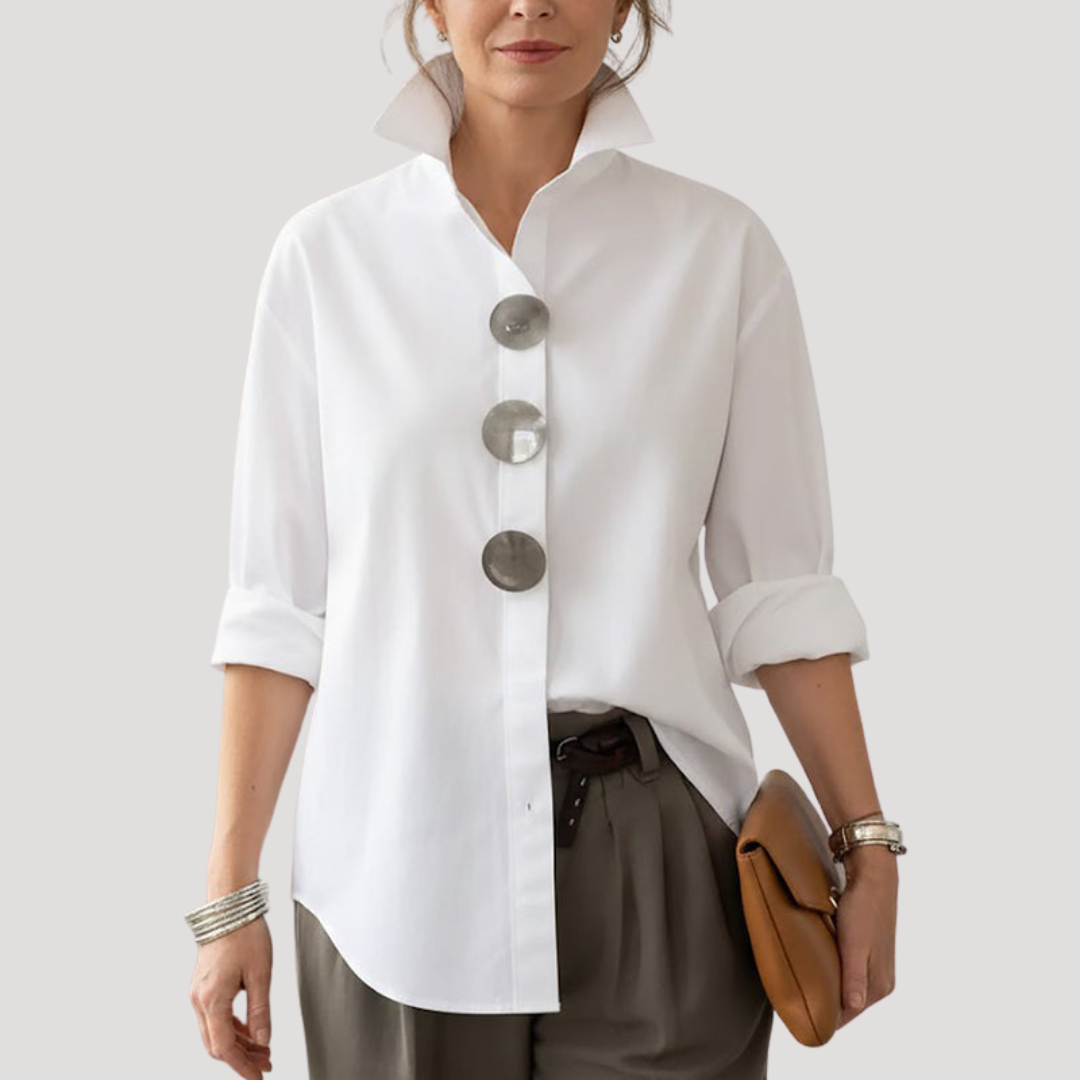 Sabine | Women's Collared Relaxed Fit Button Down Shirt