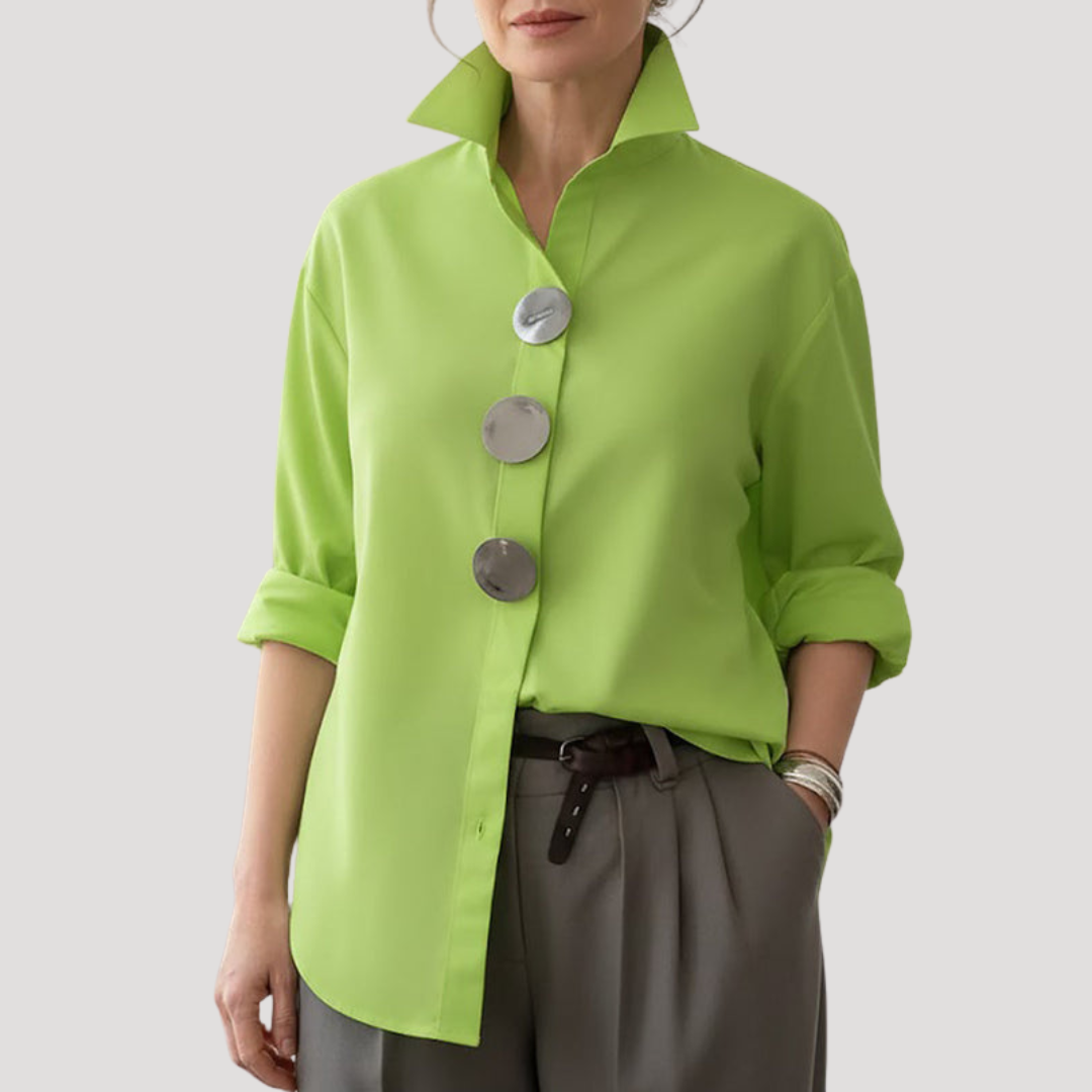 Sabine | Women's Collared Relaxed Fit Button Down Shirt