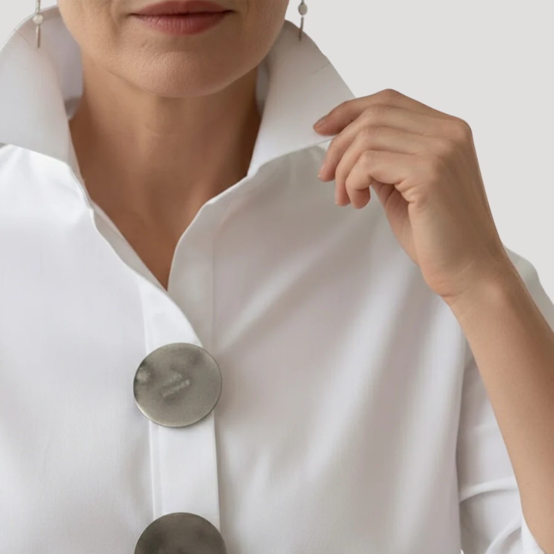 Sabine | Women's Collared Relaxed Fit Button Down Shirt