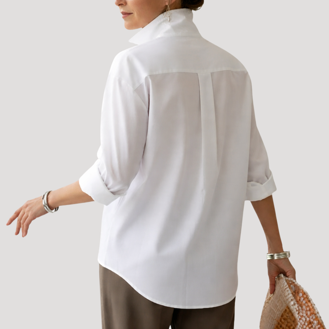 Sabine | Women's Collared Relaxed Fit Button Down Shirt