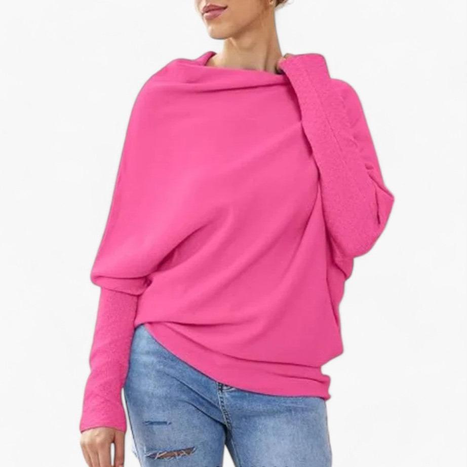 Elara | Women's Off Shoulder Slouchy Knit Sweater