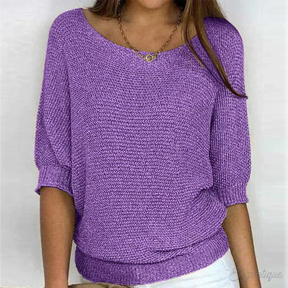 Marlise | Women's Relaxed Knit Batwing Sweater