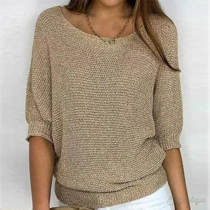 Marlise | Women's Relaxed Knit Batwing Sweater