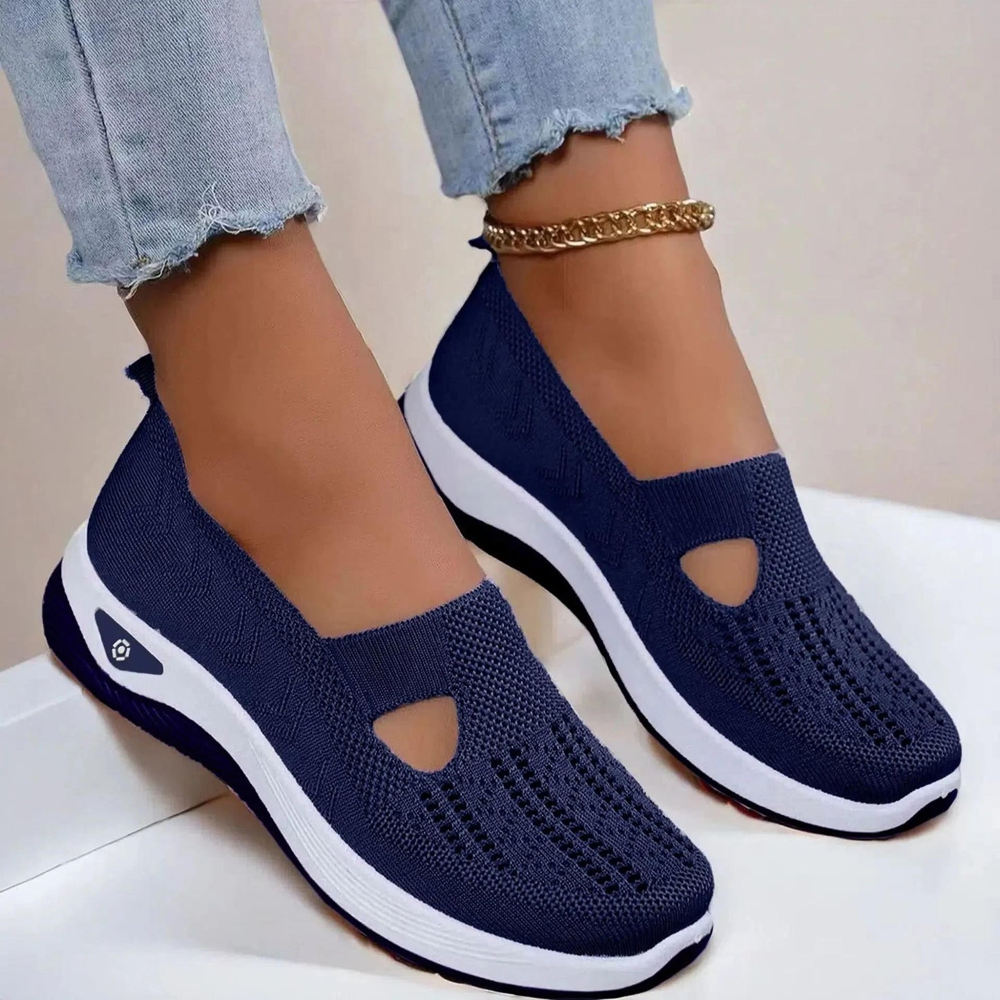 Marlow | Women's Knit Slip-On Cutout Comfort Sneaker