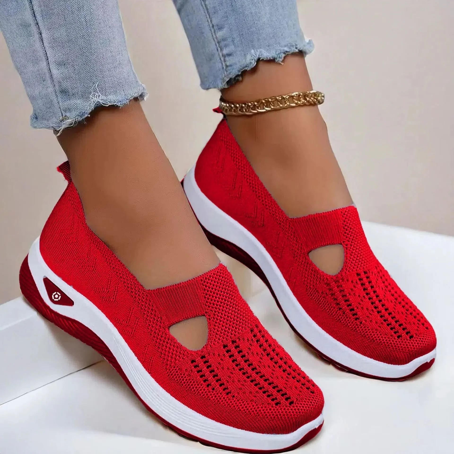 Marlow | Women's Knit Slip-On Cutout Comfort Sneaker