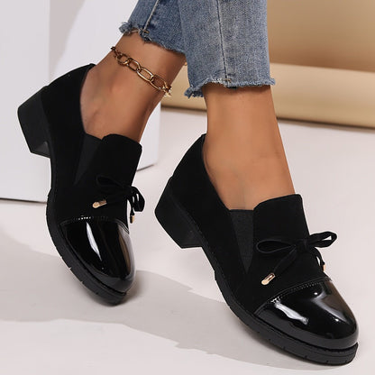 Delphora | Women's Elegant Slip-On Comfort Bow Loafer