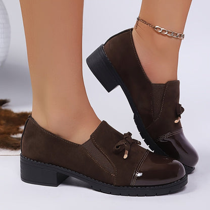 Delphora | Women's Elegant Slip-On Comfort Bow Loafer