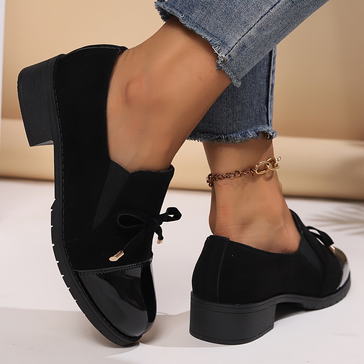 Delphora | Women's Elegant Slip-On Comfort Bow Loafer