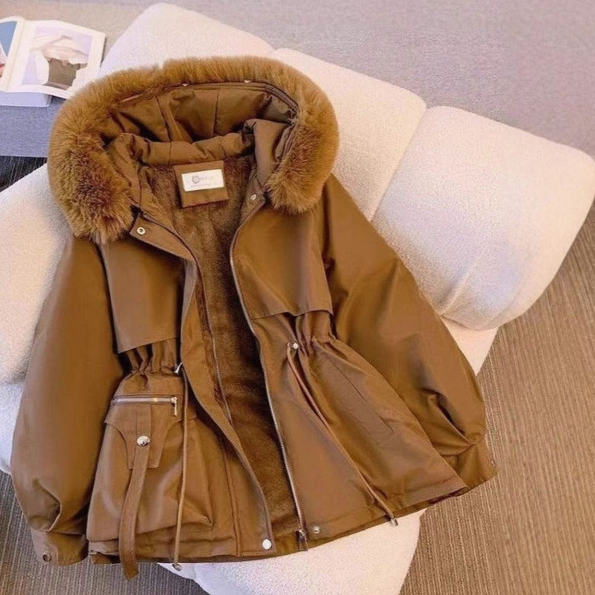Rosalind | Women's Faux Fur Hooded Fleece-Lined Winter Coat