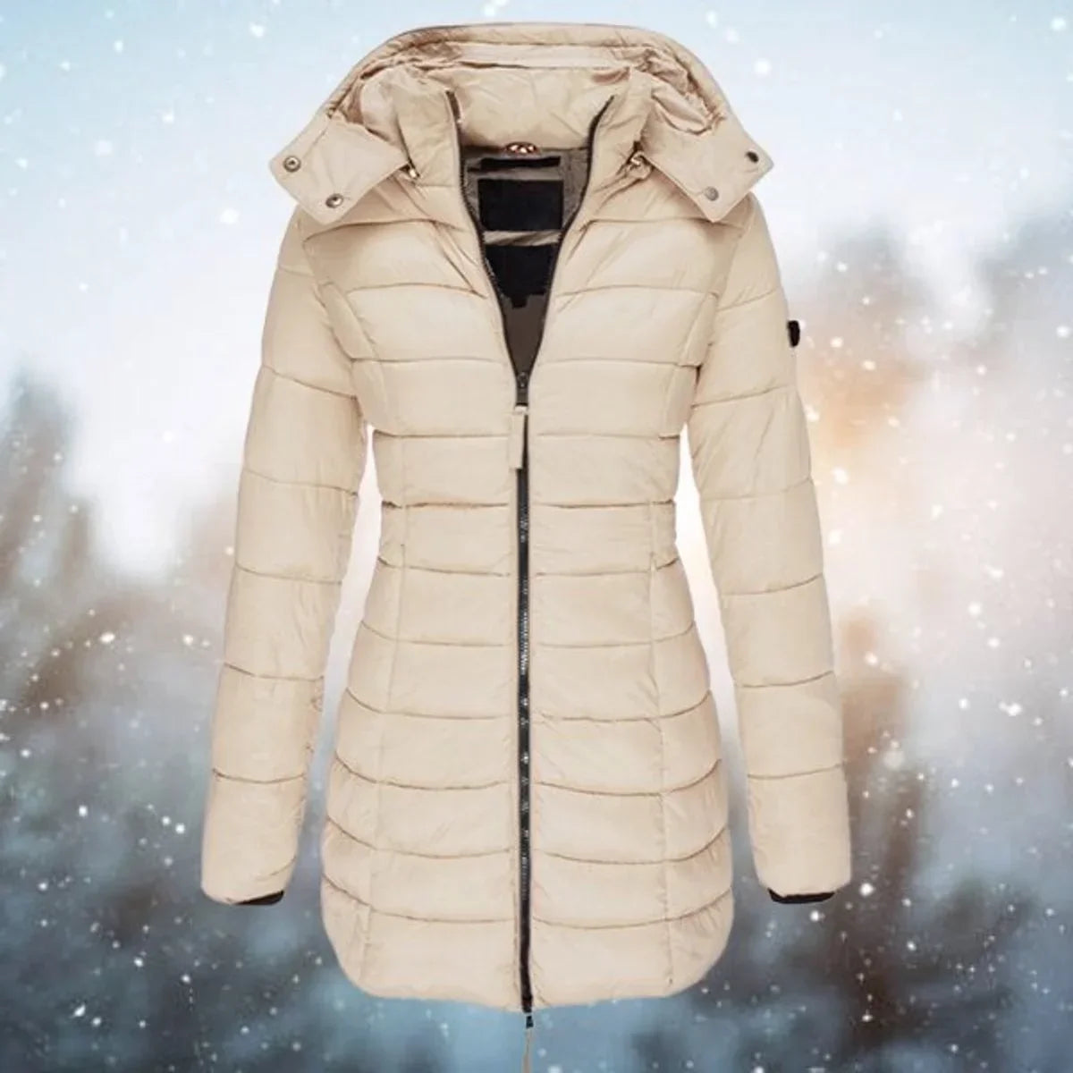 Solstice | Women's Long Hooded Quilted Insulated Puffer Jacket