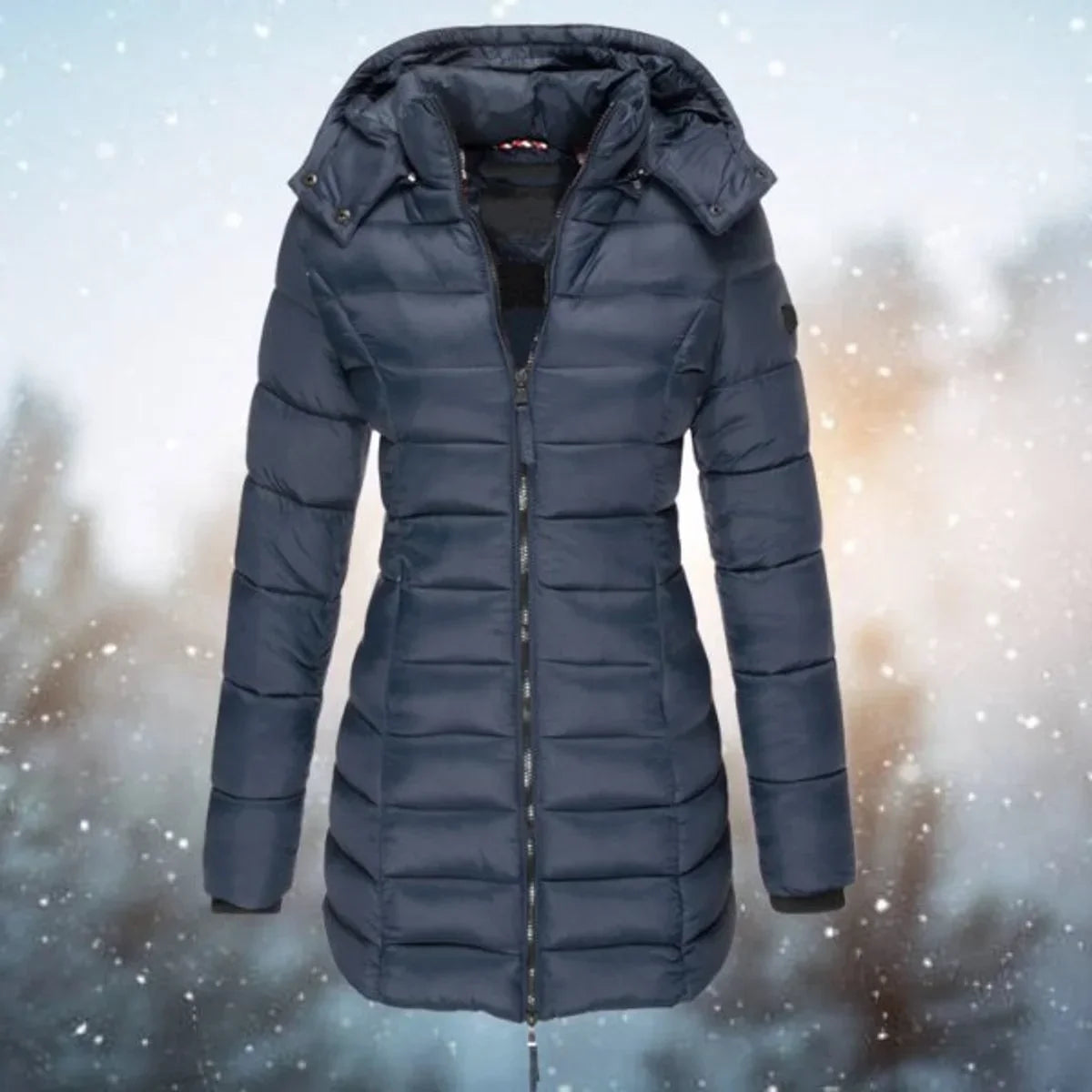 Solstice | Women's Long Hooded Quilted Insulated Puffer Jacket